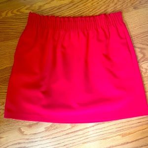 Jcrew red skirt